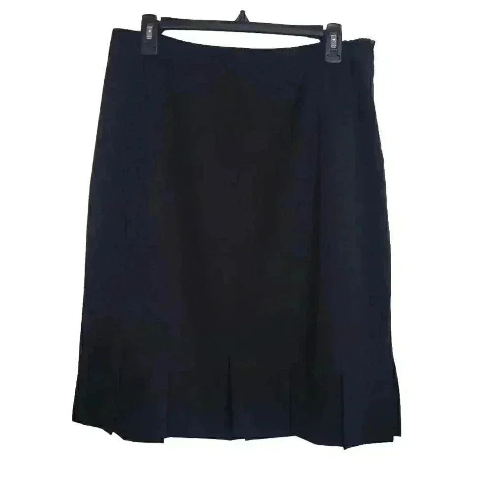 Grace Elements Women's Black Poly/Rayon/Spandex Lined Pencil Straight Skirt w Sl